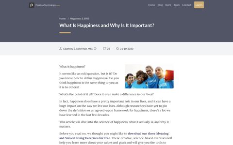 What Is Happiness and Why Is It Important? (+ Definition in ...