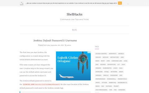 Jenkins: Default Password & Username - ShellHacks