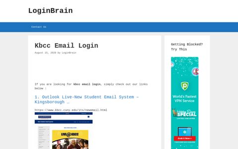 kbcc email login - LoginBrain