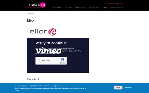 Elior | Highfield e-learning