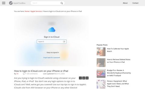 How to login to iCloud.com on your iPhone or iPad ...