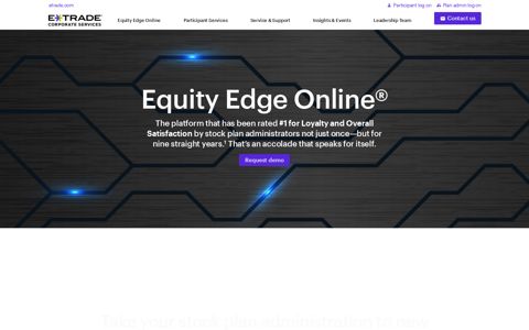 Equity Edge Online | Stock Plan Administration ... - Etrade