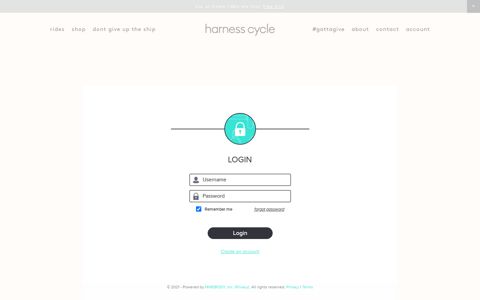 login — Harness Cycle