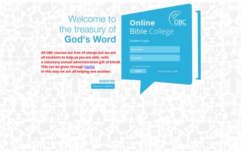 Log Into Online Bible College