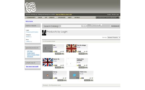 Products by Login - IMVU Catalog: Search Results for All ...