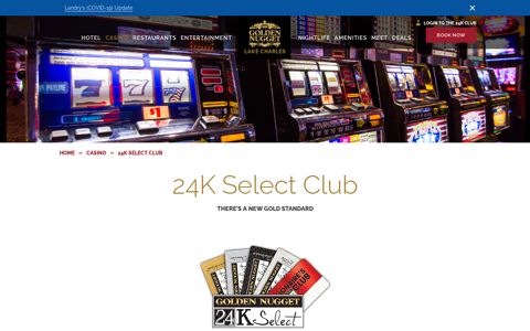 Golden Nugget 24k Select Club | Golden Nugget Lake Charles