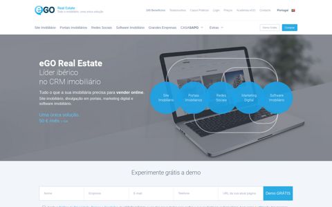 eGO Real Estate - Software Online e Sites para Imobiliárias