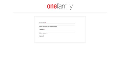 Onefamily External Login