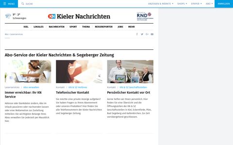 Abo-Service - Kieler Nachrichten