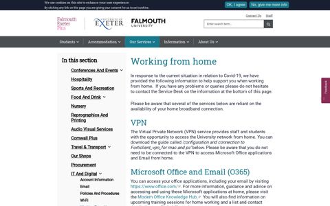 Working from home | Falmouth Exeter Plus