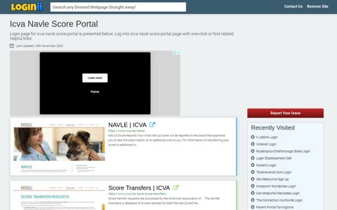 Icva Navle Score Portal