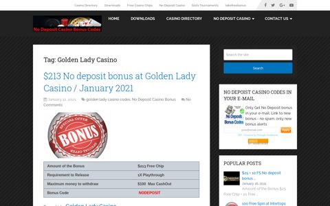 Golden Lady Casino | 2018 Free - TaKe Free Bonus