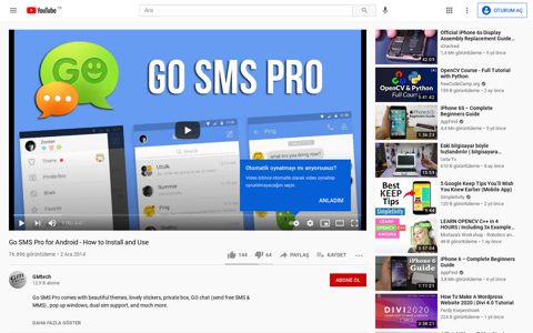 Go SMS Pro for Android - How to Install and Use - YouTube