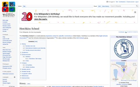 Hotchkiss School - Wikipedia