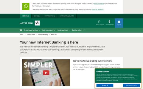 Internet Banking - Simpler Internet Banking is ... - Lloyds Bank