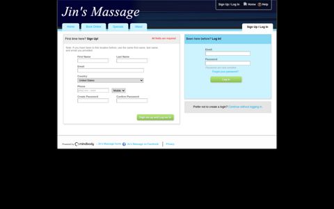 Jin's Massage > Login Or Sign Up - secure-booker