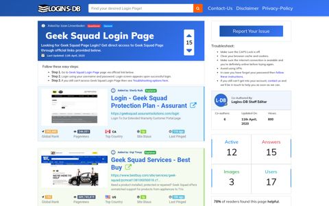 Geek Squad Login Page - Logins-DB