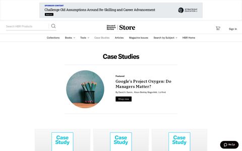 Case Studies - HBR Store