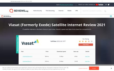 Viasat (Exede) Satellite Internet Review 2021 | Reviews.org