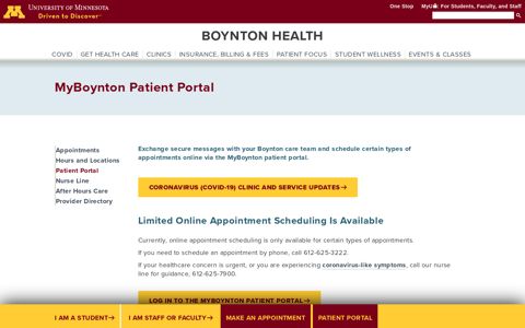 MyBoynton Patient Portal | Boynton Health
