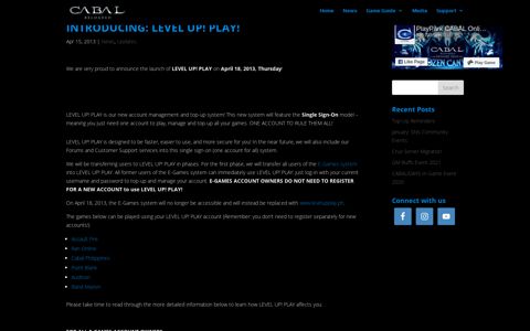 INTRODUCING: LEVEL UP! PLAY! - Playpark Cabal PH