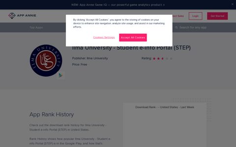 Ilma University - Student e-info Portal (STEP) App Ranking ...