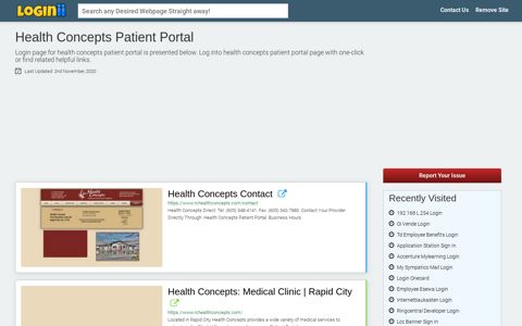 Health Concepts Patient Portal - Loginii.com