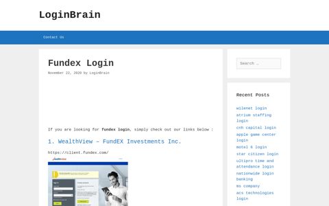 fundex login - LoginBrain