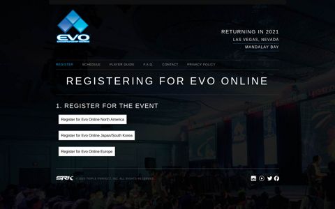 Registration is now open! | Evo Championship Series