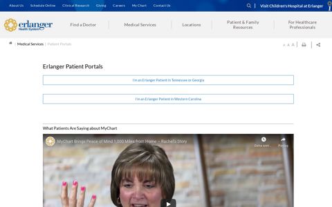 Patient Portals - Erlanger Health System