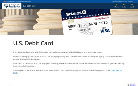 U.S. Debit Card