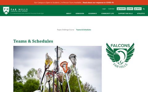 Sports Teams & Schedules At Far Hills Country Day School In ...