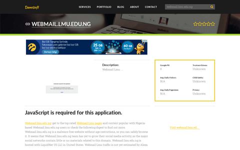 Welcome to Webmail.lmu.edu.ng - JavaScript is required for ...