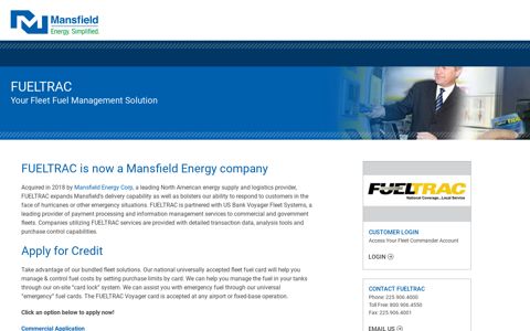 FuelTrac - Mansfield Energy Corp