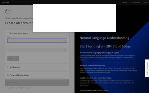 Sign up for IBM Cloud