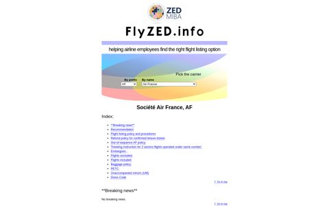 Société Air France | Find flight listing option at FlyZED | ID ...
