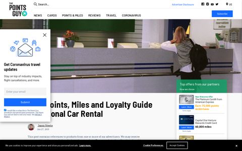 Maximizing Points and Miles With National Car Rentals