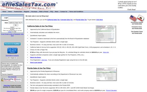 Sales Tax Filing Software for California, Colorado, Florida ...