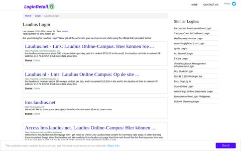 Laudius Login Laudius.net - Lms: Laudius Online-Campus ...
