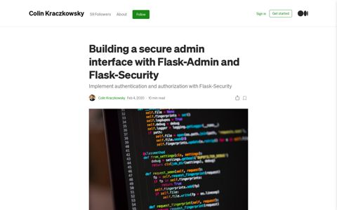Building a secure admin interface with Flask-Admin and Flask ...