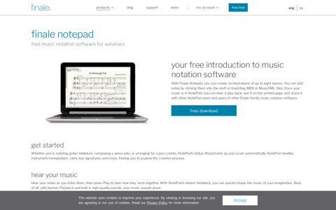 Finale Notepad | Free Music Notation Software for Windows