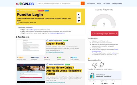 Fundko Login - Find Login Page of Any Site within Seconds!