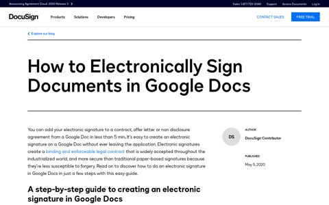 How to Electronically Sign Documents in Google Docs