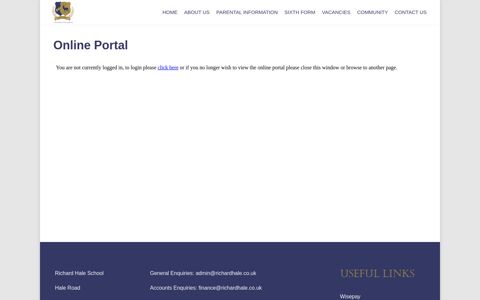 onlineportal – Richard Hale School