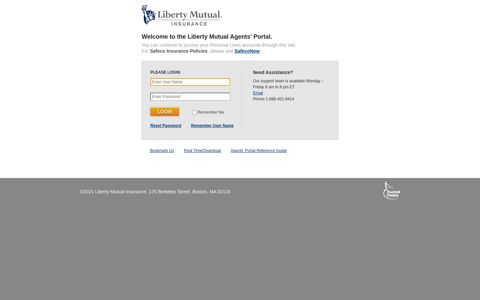 Login to Liberty Mutual Agents' Portal