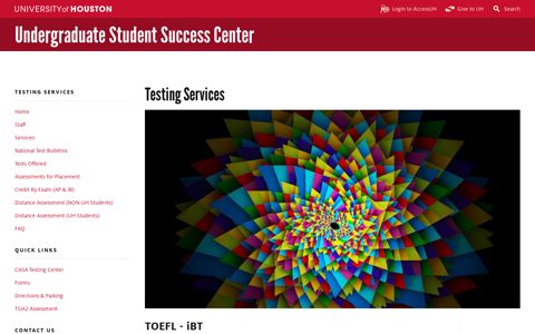 TOEFL - iBT - Undergraduate Student Success Center