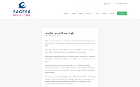 canadian armed forces login - Sagesa Healthcare