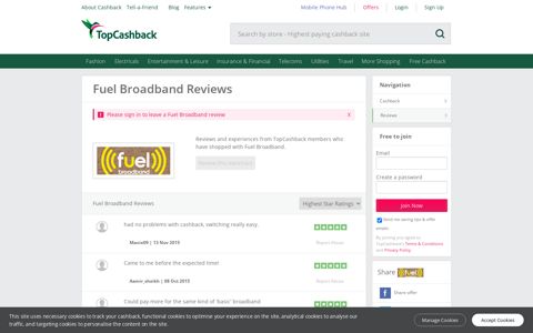 Fuel Broadband Reviews & Feedback From Real Members