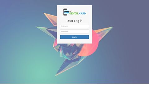 Admin Login - Get Digital Card