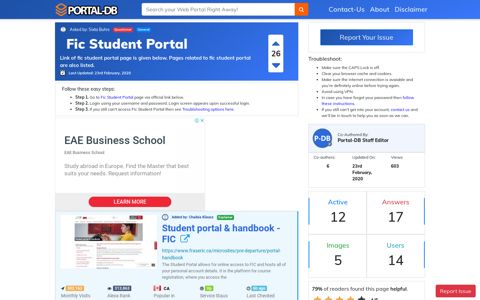 Fic Student Portal